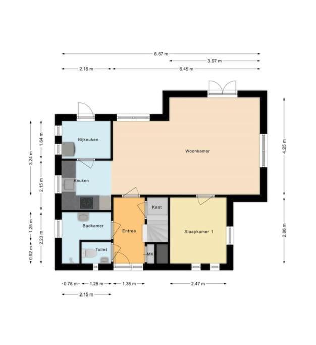 Vakantiehuis De Bruyn 6 Persoons Ewijk Luaran gambar